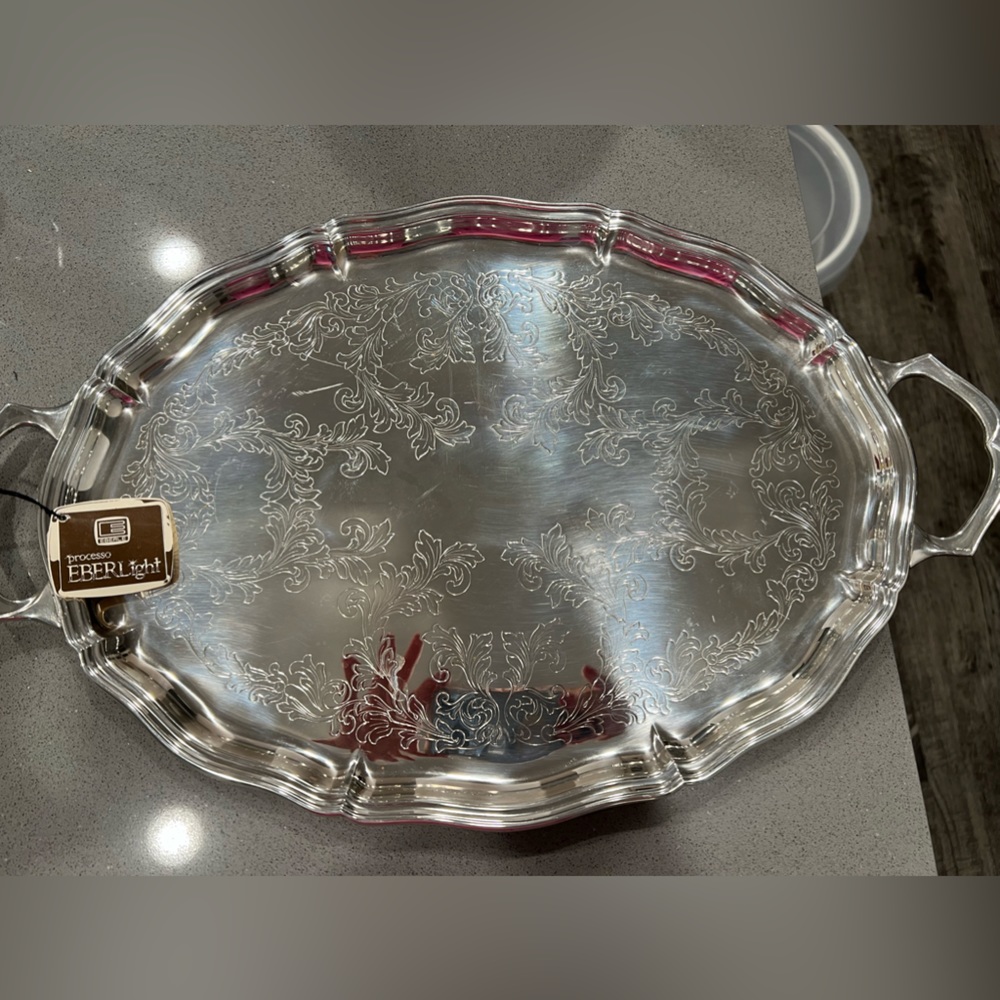 Silver plated tray